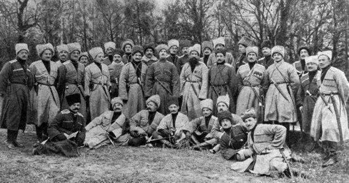 The 2nd of the Caucasian indigenous brigade. An illustrated "Novoe vremya" newspaper supplement, November 1914. № 13894. Photo https://ru.wikipedia.org The 2nd of the Caucasian indigenous brigade. An illustrated "Novoe vremya" newspaper supplement, November 1914. № 13894. Photo https://ru.wikipedia.org