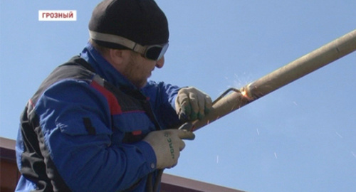 A welder. Photo: grozny.tv A welder. Photo: grozny.tv