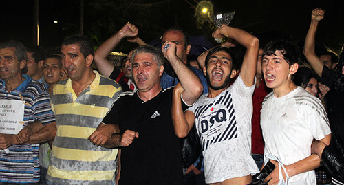 March in support of "Sasna Tsrer" group in Yerevan, July 28, 2016. Photo by Tigran Petrosyan for the ‘Caucasian Knot’. March in support of "Sasna Tsrer" group in Yerevan, July 28, 2016. Photo by Tigran Petrosyan for the ‘Caucasian Knot’.