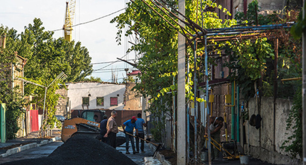 Street reconstruction in Tskhinvali. Photo: http://sputnik-ossetia.ru/photo/20160728/2806352.html Street reconstruction in Tskhinvali. Photo: http://sputnik-ossetia.ru/photo/20160728/2806352.html