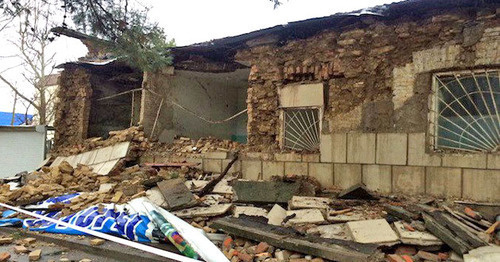 Wall of police station collapses in Armavir, August 16, 2016. Photo: http://svopi.ru/proish/119402 Wall of police station collapses in Armavir, August 16, 2016. Photo: http://svopi.ru/proish/119402