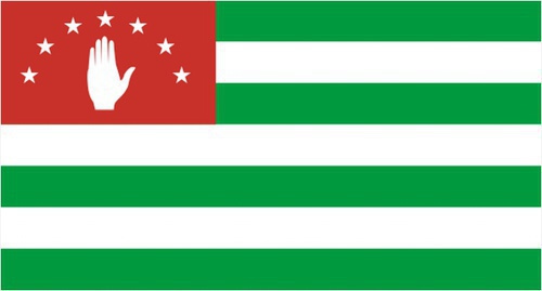 The flag of Abkhazia. Photo: Wikimedia.org The flag of Abkhazia. Photo: Wikimedia.org