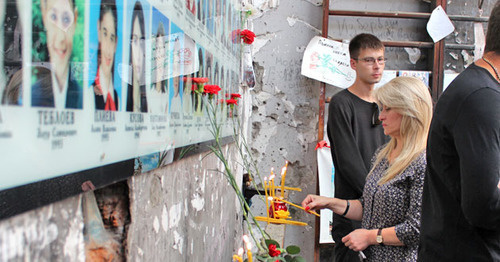 A gym in the Beslan School No. 1. September 3, 2016. Photo by Emma Marzoeva for the "Caucasian Knot" A gym in the Beslan School No. 1. September 3, 2016. Photo by Emma Marzoeva for the "Caucasian Knot"