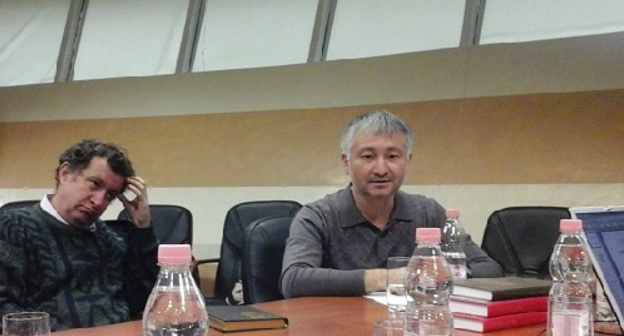 Akhmet Yarlykapov at scientific-practical seminar "Caucasus in the past and present (society and politics, economy and culture)", September 28, 2016. Photo by Rustam Djalilov for the 'Caucasian Knot'. Akhmet Yarlykapov at scientific-practical seminar "Caucasus in the past and present (society and politics, economy and culture)", September 28, 2016. Photo by Rustam Djalilov for the 'Caucasian Knot'.