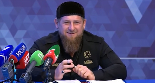 Ramzan Kadyrov. Photo: screenshot of a video by the "Caucasian Knot" https://www.youtube.com/watch?v=FtBJiVCI3zY Ramzan Kadyrov. Photo: screenshot of a video by the "Caucasian Knot" https://www.youtube.com/watch?v=FtBJiVCI3zY