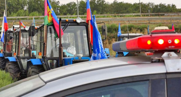 A protest action "Tractor march". Photo: RFE/RL A protest action "Tractor march". Photo: RFE/RL