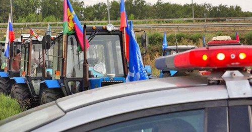 A protest action "Tractor march". Photo: RFE/RL A protest action "Tractor march". Photo: RFE/RL