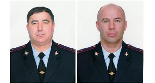 Albert Kerimov and Vladimir Mishkov. Photo: http://ren.tv/novosti/2016-10-09/kamera-zasnyala-zhestokiy-rasstrel-policeyskih-v-kabardino-balkarii Albert Kerimov and Vladimir Mishkov. Photo: http://ren.tv/novosti/2016-10-09/kamera-zasnyala-zhestokiy-rasstrel-policeyskih-v-kabardino-balkarii