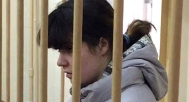 Varvara Karaulova. Photo: press service of Moscow Lefortovo District Court. Varvara Karaulova. Photo: press service of Moscow Lefortovo District Court.