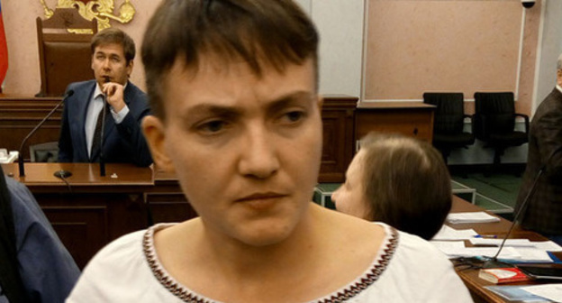 Nadezhda Savchenko in the Russian Supreme Court room, October 26, 2016. Photo by Oleg Krasnov for the ‘Caucasian Knot’. Nadezhda Savchenko in the Russian Supreme Court room, October 26, 2016. Photo by Oleg Krasnov for the ‘Caucasian Knot’.