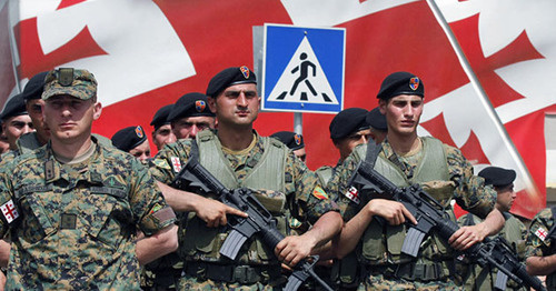 Georgian soldiers. Photo: Sputnik/David Khizanishvili Georgian soldiers. Photo: Sputnik/David Khizanishvili