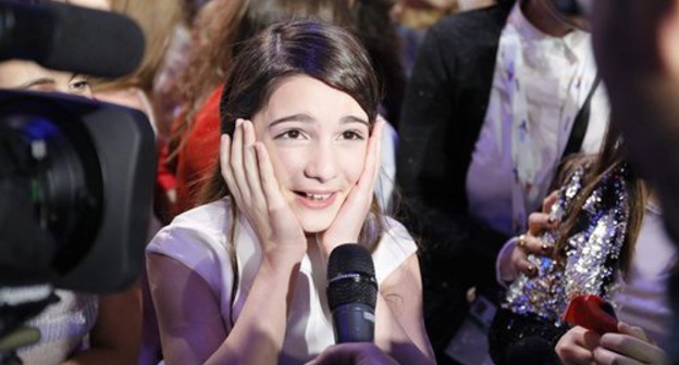 Mariam Mamadashvili. Photo: http://sputnik-georgia.ru/culture/20161120/233877829/Mariam-Mamadashvili-pobedila-na-detskom-Evrovidenii.html