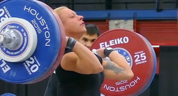 Boyanka Kostova. Screenshot of video record from Kostova's workout, TV Channel 'All Things Gym', Youtube.com Boyanka Kostova. Screenshot of video record from Kostova's workout, TV Channel 'All Things Gym', Youtube.com