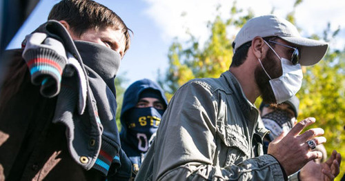 Chechen refugees in Brest. Photo: RFE/RL Chechen refugees in Brest. Photo: RFE/RL