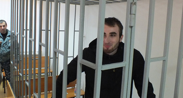 Zhalaudi Geriev in the courtroom. Photo by the "Caucasian Knot" correspondent Zhalaudi Geriev in the courtroom. Photo by the "Caucasian Knot" correspondent