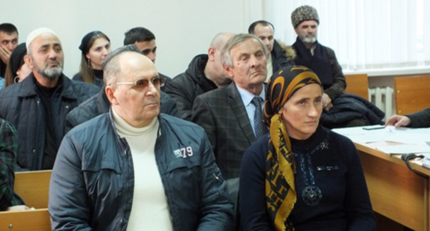 Mother of Zhalaudi Geriev (to the right) at the court session. Photo by the "Caucasian Knot" correspondent Mother of Zhalaudi Geriev (to the right) at the court session. Photo by the "Caucasian Knot" correspondent