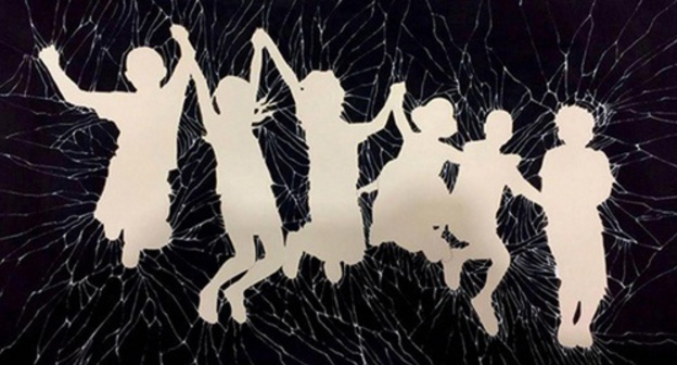 The painting "Interrupted Happiness" by Amina Kabulaeva. Photo courtesy of Patimat Guseynova The painting "Interrupted Happiness" by Amina Kabulaeva. Photo courtesy of Patimat Guseynova