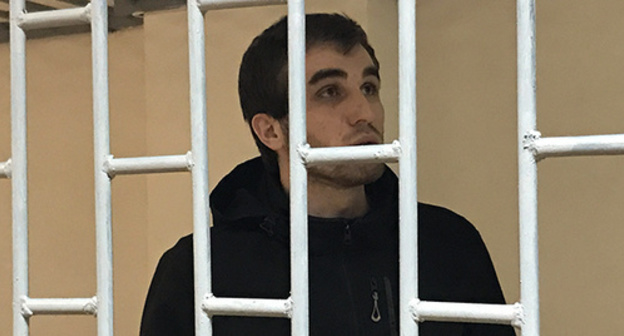 Zhalaudi Geriev in the courtroom. Photo by Patimat Makhmudova for the "Caucasian Knot"