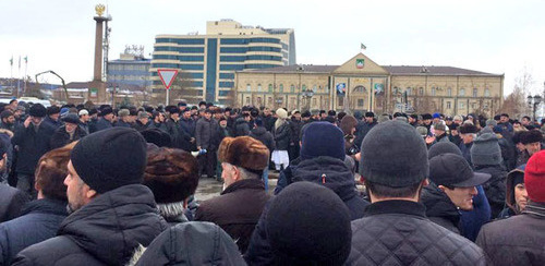 The participants of the rally in Grozny. December 30, 2016. Photo by the &quot;Caucasian Knot&quot; correspondent