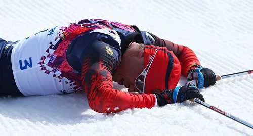 Alexander Legkov after winning Sochi-2014 Olympic medal. Photo: https://vk.com/legkovclub Alexander Legkov after winning Sochi-2014 Olympic medal. Photo: https://vk.com/legkovclub
