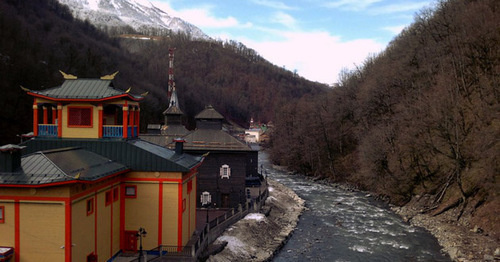 Mzymta river, Krasnaya Polyana. Photo by Grigory Shvedov for the 'Caucasian Knot'. Mzymta river, Krasnaya Polyana. Photo by Grigory Shvedov for the 'Caucasian Knot'.