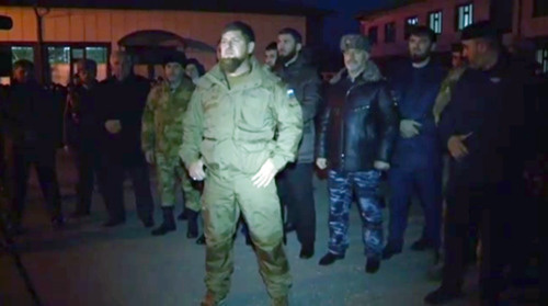 Ramzan Kadyrov in the village of Tsotsi-Yurt of the Kurchaloi District of Chechnya. Photo: http://www.grozny-inform.ru/news/society/80751/ Ramzan Kadyrov in the village of Tsotsi-Yurt of the Kurchaloi District of Chechnya. Photo: http://www.grozny-inform.ru/news/society/80751/