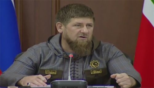 A meeting with the heads of the districts and cities, and the commanders of the Ministry of Internal Affairs units of Chechnya. Photo: screenshot of a video https://vk.com/ramzan A meeting with the heads of the districts and cities, and the commanders of the Ministry of Internal Affairs units of Chechnya. Photo: screenshot of a video https://vk.com/ramzan