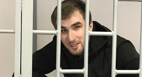 Zhalaudi Geriev in the courtroom. Photo by the 'Caucasian Knot' correspondent. Zhalaudi Geriev in the courtroom. Photo by the 'Caucasian Knot' correspondent.