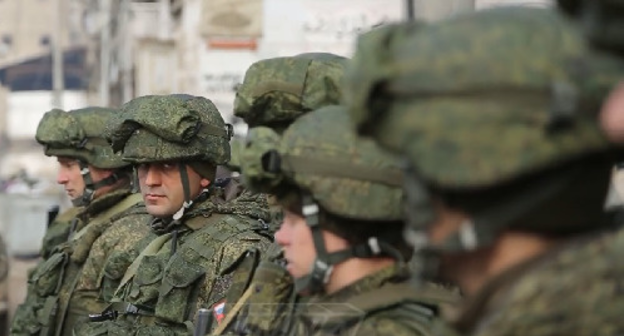 Soldiers of a military police battalion in Aleppo. Screenshot of a video https://www.youtube.com/watch?v=0vxmYR6QQkI&feature=youtu.be Soldiers of a military police battalion in Aleppo. Screenshot of a video https://www.youtube.com/watch?v=0vxmYR6QQkI&feature=youtu.be
