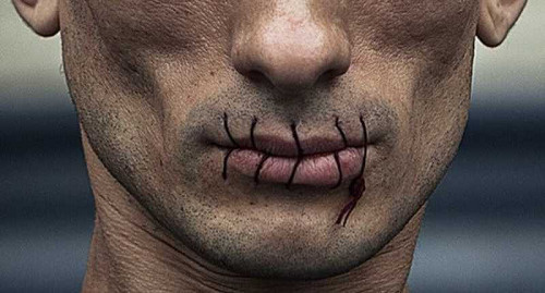 Artist Petr Pavlensky stitches up his mouth in protest against persecution of Pussy Riot group, Saint Petersburg, July 2012. Photo: http://saint-petersburg.ru/m/spb/old/311648/?mobile_redirect=false Artist Petr Pavlensky stitches up his mouth in protest against persecution of Pussy Riot group, Saint Petersburg, July 2012. Photo: http://saint-petersburg.ru/m/spb/old/311648/?mobile_redirect=false