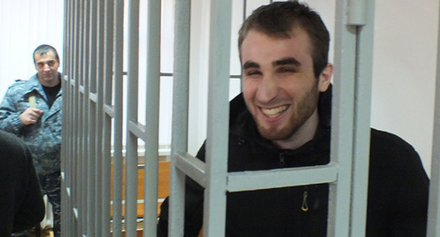 Zhalaudi Geriev in the courtroom. Photo by Patimat Makhmudova for the "Caucasian Knot" Zhalaudi Geriev in the courtroom. Photo by Patimat Makhmudova for the "Caucasian Knot"