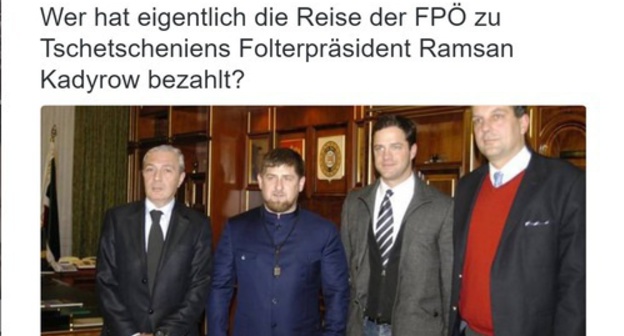 In December 2016, Florian Klenk, editor-in-chief of the Austrian weekly news magazine "Falter", critized the AFP members' visit to Kadyrov. He demanded to explain, "who pays for such trips". Photo: https://twitter.com/florianklenk/status/801169369762066433 In December 2016, Florian Klenk, editor-in-chief of the Austrian weekly news magazine "Falter", critized the AFP members' visit to Kadyrov. He demanded to explain, "who pays for such trips". Photo: https://twitter.com/florianklenk/status/801169369762066433