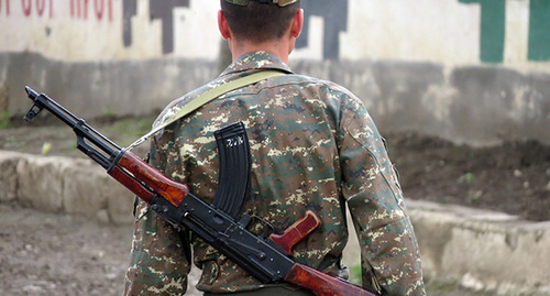 Soldier of Nagorny Karabakh Army. Photo by Alvard Grigoryan for the 'Caucasian Knot'. Soldier of Nagorny Karabakh Army. Photo by Alvard Grigoryan for the 'Caucasian Knot'.