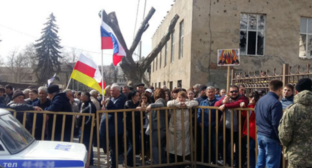 The action in Tskhinvali in support of Eduard Kokoity. March 13, 2017. Photo by Arsen Kozaev for the "Caucasian Knot"