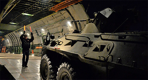 Loading of the military equipment on a plane. Photo http://syria.mil.ru/news/more.htm?id=12105595@egNews Loading of the military equipment on a plane. Photo http://syria.mil.ru/news/more.htm?id=12105595@egNews