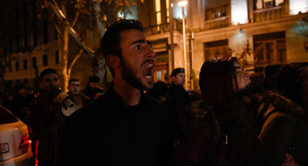A march of city residents on protest after the death of activist Arthur Sargsyan in Yerevan. March 16, 2017. Photo: Sputnik/Asatur Yesayants