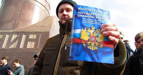 Participants of Navalny's supporters rally in Volgograd, March 26, 2017. Photo by Vyacheslav Yaschenko for the 'Caucasian Knot'. Participants of Navalny's supporters rally in Volgograd, March 26, 2017. Photo by Vyacheslav Yaschenko for the 'Caucasian Knot'.