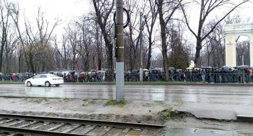 Rally participants in Krasnodar, March 26, 2017. Photo by eyewitness provided by Krasnodar headquarters of Alexei Navalny. Rally participants in Krasnodar, March 26, 2017. Photo by eyewitness provided by Krasnodar headquarters of Alexei Navalny.