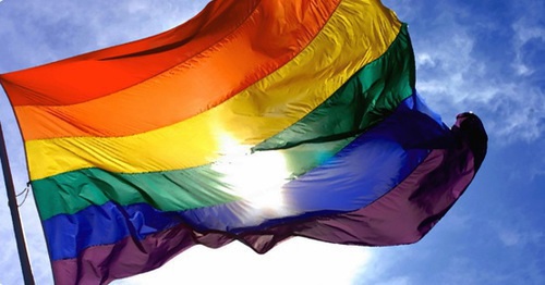 Thr flag of the LGBT community. Photo: http://lgbtrights.ru/review/flag-geev.html Thr flag of the LGBT community. Photo: http://lgbtrights.ru/review/flag-geev.html