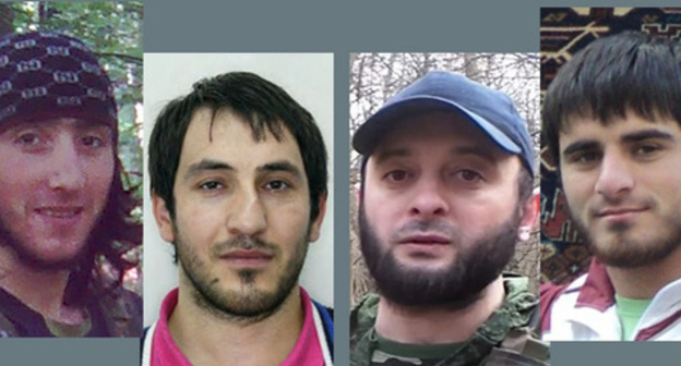 Khasan Khatsiev, Magomed Bekbuzarov, Bekhan Soltukiev and Mikail Cherbizhev (from left to right). Collage prepared by the 'Caucasian Knot'. Photo: MIA for Ingushetia Republic. 