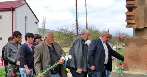 Village of Maraga (Martakert District of Nagorno-Karabakh) hosts action in memory of people who fell victim to the tragic events of 1992. April 10, 2017. Photo by Alvard Grigoryan for the 'Caucasia Knot'. Village of Maraga (Martakert District of Nagorno-Karabakh) hosts action in memory of people who fell victim to the tragic events of 1992. April 10, 2017. Photo by Alvard Grigoryan for the 'Caucasia Knot'.