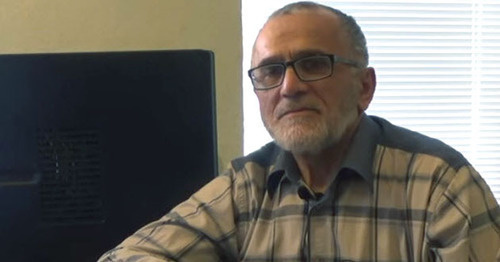 Kazim Nurmagomedov. Still picture of the 'Caucasian Knot' video. Kazim Nurmagomedov. Still picture of the 'Caucasian Knot' video.