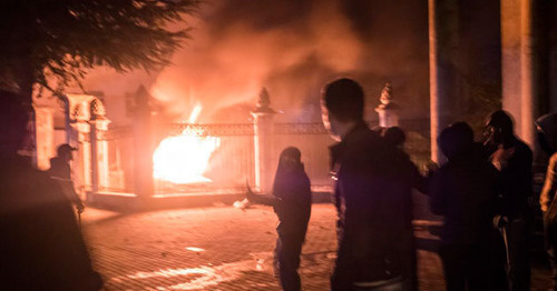 Batumi riots, March 11, 2017. Photo: Irakli Dzneladze RFE/RL Batumi riots, March 11, 2017. Photo: Irakli Dzneladze RFE/RL