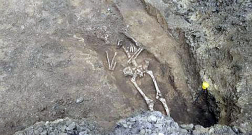 An ancient burial, presumably made about 2000 years ago, found in the centre of Rostov-on-Don, in Stanislavsky Street. Photo by the community Rostov Glavny - the news of Rostov-on-Don An ancient burial, presumably made about 2000 years ago, found in the centre of Rostov-on-Don, in Stanislavsky Street. Photo by the community Rostov Glavny - the news of Rostov-on-Don