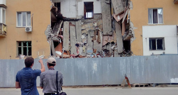 A house destroyed by a gas explosion in the Soviet District of Volgograd. Photo by Tatyana Filimonova for "Caucasian Knot" A house destroyed by a gas explosion in the Soviet District of Volgograd. Photo by Tatyana Filimonova for "Caucasian Knot"