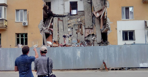A house destroyed by a gas explosion in the Soviet District of Volgograd. Photo by Tatyana Filimonova for "Caucasian Knot" A house destroyed by a gas explosion in the Soviet District of Volgograd. Photo by Tatyana Filimonova for "Caucasian Knot"