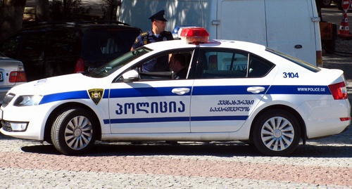 Police car in Kutaisi. Photo by Yulia Kasheta for the 'Caucasian Knot'. Police car in Kutaisi. Photo by Yulia Kasheta for the 'Caucasian Knot'.