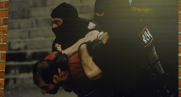 Photo exhibition dedicated to the protest action against the rise in electricity tariffs, November 18, 2015. Photo by Armine Martirosyan for the 'Caucasian Knot'. Photo exhibition dedicated to the protest action against the rise in electricity tariffs, November 18, 2015. Photo by Armine Martirosyan for the 'Caucasian Knot'.