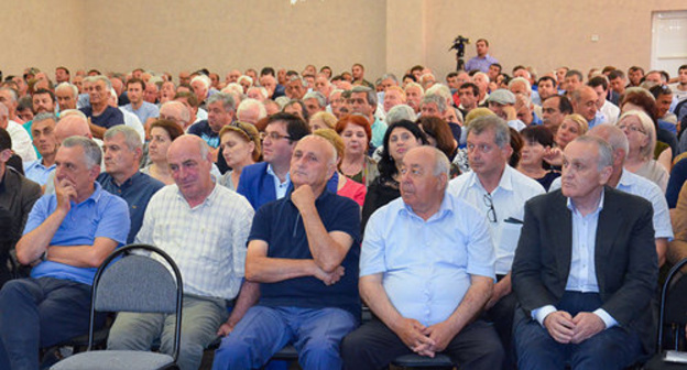 The 9th congress of the political party "Amtsakhara". Photo by Sputnik Robert Jopua
http://sputnik-abkhazia.ru/Abkhazia/20170629/1021355756/delegaty-sezda-amcaxara-prinyali-rezolyuciyu.html The 9th congress of the political party "Amtsakhara". Photo by Sputnik Robert Jopua
http://sputnik-abkhazia.ru/Abkhazia/20170629/1021355756/delegaty-sezda-amcaxara-prinyali-rezolyuciyu.html