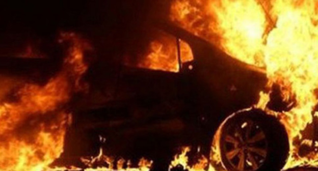 A burnt car. Photo http://riaderbent.ru/ A burnt car. Photo http://riaderbent.ru/